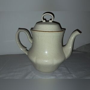 Vintage Hearthside Stoneware Baroque Coffee Teapot Hand Painted JAPAN